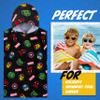 Marvel Spiderman Kids Changing Robe, Hooded Towel Poncho Boys Girls, Avengers Wearable Towel for Swim Surf, Gifts for Kids (Multi Avengers, 6-9 Years) view 3