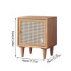 ASWAD Modern Bedside Tables Solid Wood Bedside Table Modern Minimalist Bedroom Bedside Simple Small Storage Locker Bed and Breakfast Decoration Bedroom Night Stand view 3