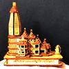 3D Shri Ram Mandir Ayodhya Wood Handmade Temple Model 12 X 6 X 12 Cm view 4