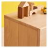 Modern Bedside Tables Solid Wood Bedside Table with Double Drawers Nordic Modern Minimalist Storage Cabinet and Side Cabinet Bedroom Night Stand view 4