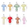 HomeLoft Basics Mushroom Shaped Glass Vase, Delicate Clear Flower Vase, Planters Hydroponic Vase Table Decorations for Home Kitchen Office(D), AMXE10EWXUUS view 2