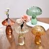 HomeLoft Basics Mushroom Shaped Glass Vase, Delicate Clear Flower Vase, Planters Hydroponic Vase Table Decorations for Home Kitchen Office(D), AMXE10EWXUUS view 3