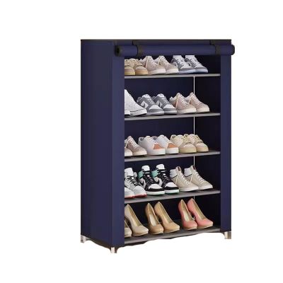 FEELIN Shoe Storage Cabinet Dormitory Multi-Layer Large-Capacity Simple Shoe Rack Doorway Home Shoe Cabinet Office Entrance Shoe Cabinet Shoe Rack for Entryway (Color : Blue)