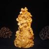 NALoRa Feng Shui Carving Statue Guan Yu Decor God of Wealth Guan Gong Statue Home Office Decor Guan Yu Statue Ornaments Feng Shui Gift, Yellow view 2