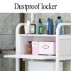 GAMAK Toilet Shelf Rack with Cabinet, Laundry Room Shelf Organization and Storage, Over The Toilet Storage Rack with 3-Tier Bathroom Shelves Space Saver Toilet Shelf (Color : White) view 4