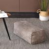 OLLiNs Suede Pouf Floor Ottoman Footstool Square Rectangular Poufs Bean Bag Floor Cushion Sofa Stool for Living Room(Grey,Long) view 3