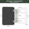 WallBeyond Bathroom Medicine Cabinet with Mirror, 16x24 Inch Gold Recessed Medicine Cabinet with Round Corner Aluminum Alloy Metal Framed. view 2