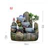Desktop Fountain 3 Tier Tabletop Fountain with Cascading Rocks Waterfall and Water Mist for Office Home Bedroom Study Room Decoration Waterfall Fountain (Size : Medium) view 2