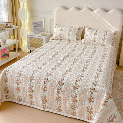 XHCTNN Bedspreads Queen Size, Soft Skin Friendly 3 Piece Bed Cover Set - Breathable Quilted Bedspread Lightweight All Seasons Sheet Bedding for Bedroom Travel Blanket(C,200 * 230cm/79 * 91")
