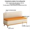 Storage upholstered bench with backrest, shoe-changing stool at entrance, living room sofa bench with sponge filling, using solid wood frame, suitable for shopping mall stores, living rooms, etc. ( Co view 3