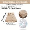 1pc Quilted Waterproof Mattrrotess Pector Soft Comfortable Solid Color Bedding Mattress Cover for Bedroom, Guest Room with Deep Pocket, Fitted Bed Sheet Only(Khaki, 78.74 * 86.61 * 11.81 inch) view 3