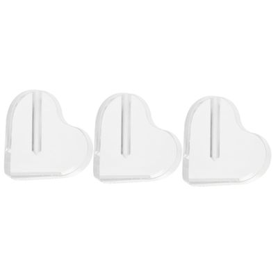 IMIKEYA 3pcs Acrylic Heart Shape Rose Arrangement Base Flower Holder for Romantic Decor for Weddings Anniversaries and Valentine Day