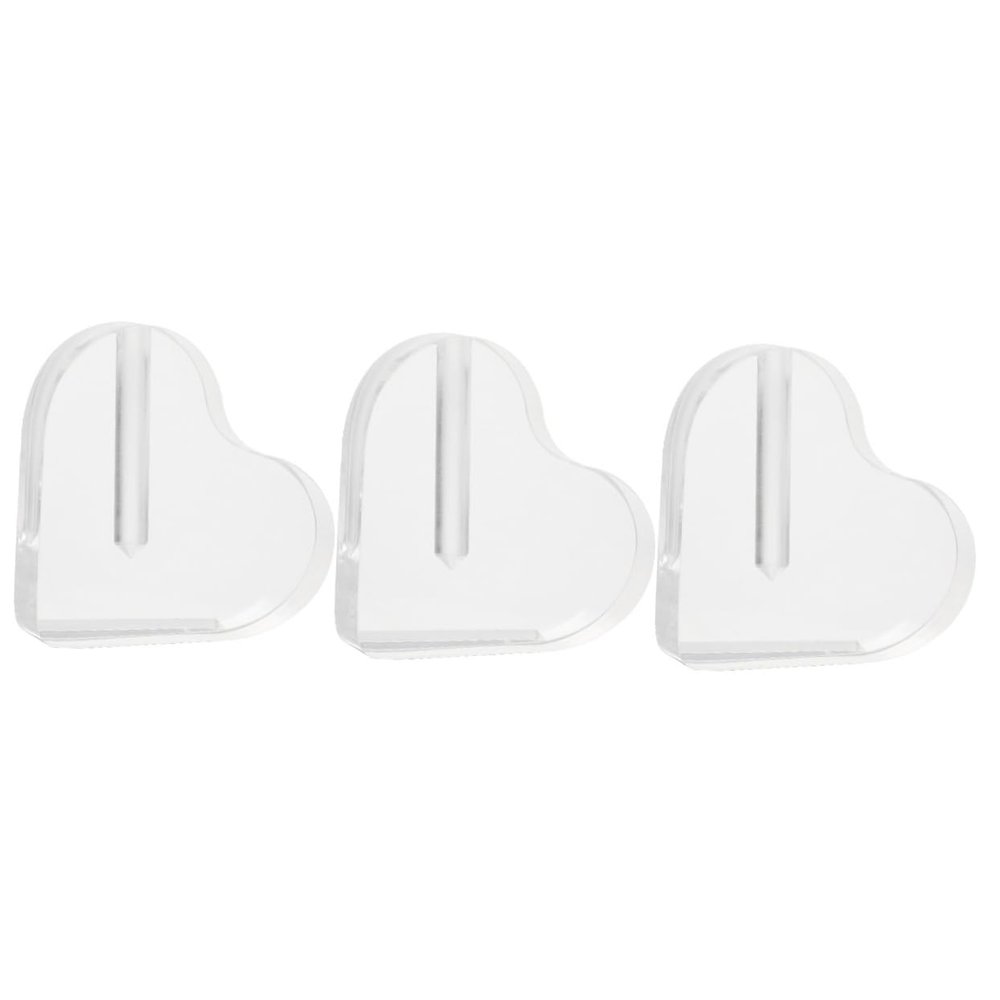 IMIKEYA 3pcs Acrylic Heart Shape Rose Arrangement Base Flower Holder for Romantic Decor for Weddings Anniversaries and Valentine Day
