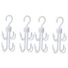 MAGICLULU 4pcs Rotatable Eight Hooks Organizer for Home Multifunctional Closet Rack for Ties Scarves Shoes White Design for Accessories and Clothing view 1