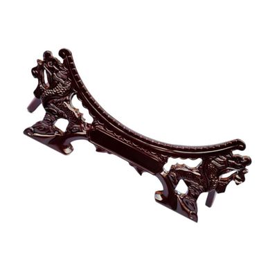 Holibanna Unique Plate Stand Holder Decorative Plate Rack Chinese Style Design for Home