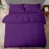 Premium Quality 68x90 Twin/Twin XL Size Purple Solid Duvet Cover Set Zipper Closure & Corner Ties Easy Fit,Breathable 800-TC Ultra Soft Pillow Sham 2pc 100% Soft Egyptian Cotton view 3