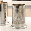 Ciieeo 2pcs Thicken Stainless Steel Utensil Holder Kitchen Storage Canister Drain Holes for Cooking Tool Organization Easy to Clean Countertop Storage Sleek Design for Silverware and view 4