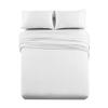 Royal Tradition King Cotton Sateen Sheet Set  Oversized Fitted Sheet with 22 Deep Pockets, Smooth & Luxurious Bedding, White, Crafted in The USA with Imported Fabric view 1