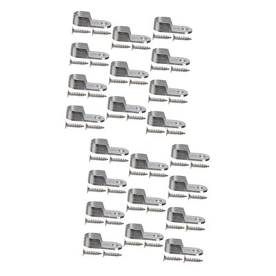 Zerodeko 60 Pcs Closet Rod Extender Hanging Chrome Closet Rod End Supports Wardrobe Tube Support Bracket