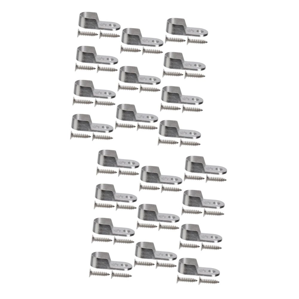 Zerodeko 60 Pcs Closet Rod Extender Hanging Chrome Closet Rod End Supports Wardrobe Tube Support Bracket