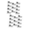 Zerodeko 60 Pcs Closet Rod Extender Hanging Chrome Closet Rod End Supports Wardrobe Tube Support Bracket view 1