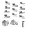 Zerodeko 60 Pcs Closet Rod Extender Hanging Chrome Closet Rod End Supports Wardrobe Tube Support Bracket view 2