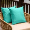NiNi ALL Waterproof Outdoor Pillow Covers 20x20 Set of 2 Patio Aqua Green view 1