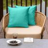 NiNi ALL Waterproof Outdoor Pillow Covers 20x20 Set of 2 Patio Aqua Green view 2
