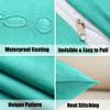 NiNi ALL Waterproof Outdoor Pillow Covers 20x20 Set of 2 Patio Aqua Green view 3