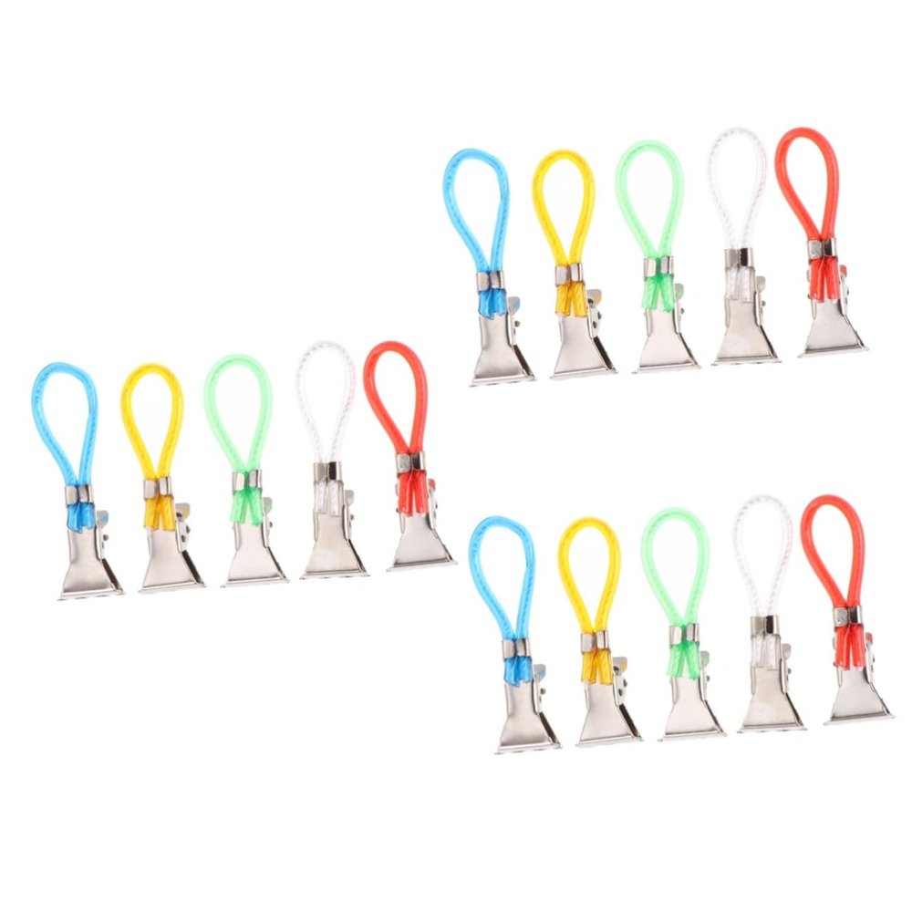 Zerodeko 3sets Plastic Rope Clips for Towels Beach Bath Towel Holder Multi-use Hanger 20pcs*3