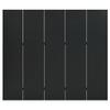 Metal Frame Privacy Screen,Decorative Backdrop,Sunshade,Indoor Temporary Walls,5-Panel Room Divider Black 78.7"x70.9" Steel view 2