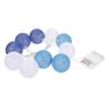 STOBAZA 2pcs Decorative Cotton Ball String Lights Led Indoor Outdoor Festival Decor for Christmas Party Wedding and Bedroom Decoration Battery Operated view 3