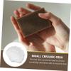 Garneck Shell Soap Dish Soap Holder Jewelry Tray Decor Drain Holder Dish for Shower Container Ceramic Tray Ceramic Bathroom Dish White Sponge Ceramics view 4