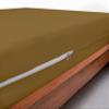 RAJVEER TEXTILE Zipper Fitted Sheet Made of 100% Microfiber Fabric Super Soft- King Size Upto 8 Inch Deep Pocket- Taupe Color view 3