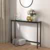 VASMIA Console Table, Entryway Table, Narrow Sofa Table, 39" Bamboo Hallway Table for Entryway, Living Room, Bedroom, Foyer, Black view 4