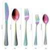GOODJAYVEN Silverware Flatware Set, 20 Piece Patterned Stainless Steel Cutlery Steak Knife, Fork And Spoon Set (Color : Silver, Size : 20Pcs) view 2