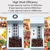 Automatic Chestnut Cutting Machine,Commercial Chestnut Shelling and Opening Machine, Electric Chestnut Cracker Machine, High Efficiency and Easy to Use Suitable for Many Sizes(Doublechainplate) view 2