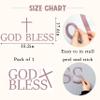 VANGNING God Bless Baptism Wall Decal for Balloon Arch - Baptism Party Backdrop Sticker,First Communion Party Decorations Wall Decal (God Bless Decal) view 2