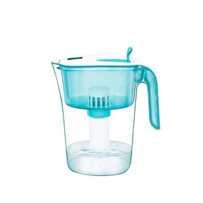 Home Water Filter Pitcher Water Filter Pitcher Water Purifier Water Filter Dispenser with Filter Change Indicator Domestic Water Kettle for Home Kitchen (Color : Blue)