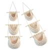MAGICLULU 2pcs Woven Hanging Fruit Basket Multi-functional Kitchen Storage Organizer for Fruits Vegetables Rope Design Space-saving Wall-mounted view 1