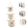 MAGICLULU 2pcs Woven Hanging Fruit Basket Multi-functional Kitchen Storage Organizer for Fruits Vegetables Rope Design Space-saving Wall-mounted view 3
