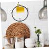 MAGICLULU 1pc Round Cup Storage Rack Black Hanging Mug Holder for Space-Saving Kitchen Organization Draining Design for Coffee for Home Office Bar Use view 4
