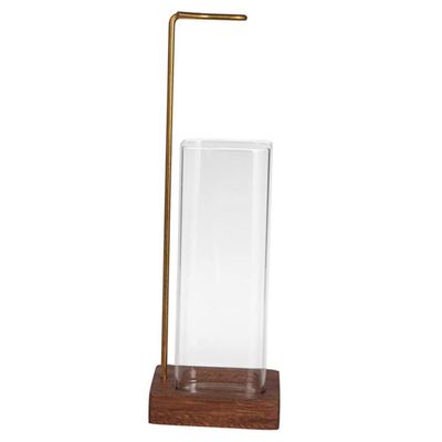 Glass Incense Burner Holder with Removable , 26.3x8.5x8.5cm