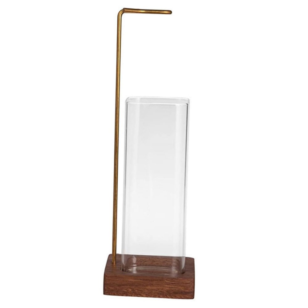 Glass Incense Burner Holder with Removable , 26.3x8.5x8.5cm
