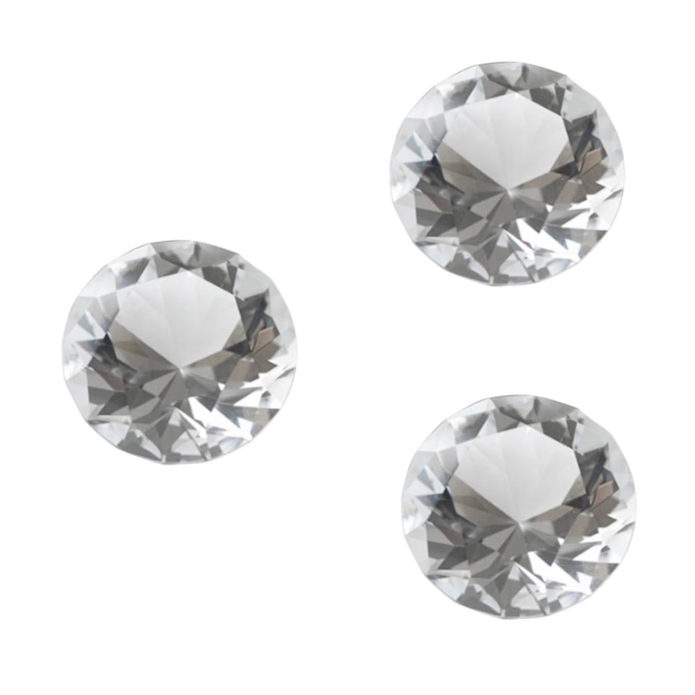 NOLITOY 3pcs Artificial Diamond Table Decorations for Weddings Parties and Crafts Elegant Vase Fillers for Bridal Showers and Events