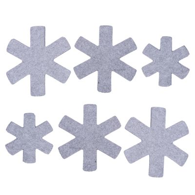 Ciieeo Non-stick Pot and Pan Protectors Set Gray Felt Pads for Cookware Organization Includes and Lightweight Protection from Scratches and Damage