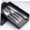 Ciieeo 1pc Stainless Steel Classical Embossed Western Tableware Elegant Tea Spoon for Home Restaurant Hotel Use Fine Craftsmanship Food-grade Material for Serving view 2