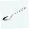 Ciieeo 1pc Stainless Steel Classical Embossed Western Tableware Elegant Tea Spoon for Home Restaurant Hotel Use Fine Craftsmanship Food-grade Material for Serving view 3