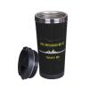 bsapp USS Missouri Bb-63 Insulated Tumbler 13 oz Stainless Steel Vacuum Coffee Mug, Black view 3