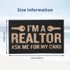 bsapp I'm A Realtor Beach Towel Super Large Quick-Drying Absorbent Bath Towel, White view 3